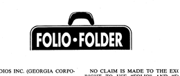 FOLIO FOLDER trademark