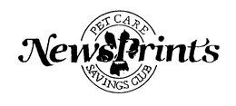 NEWSPRINTS PET CARE SAVINGS CLUB trademark
