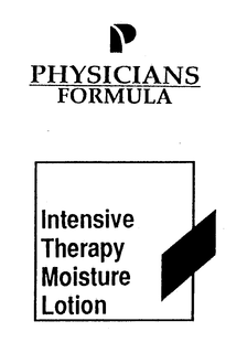 P PHYSICIANS FORMULA INTENSIVE THERAPY MOISTURE LOTION trademark