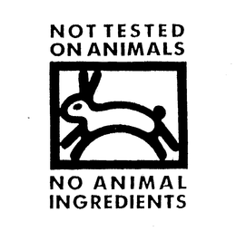 NOT TESTED ON ANIMALS NO ANIMAL INGREDIENTS trademark