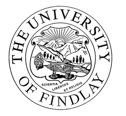 THE UNIVERSITY OF FINDLAY SCIENTIA LIBERTAS ET RELIGIO trademark