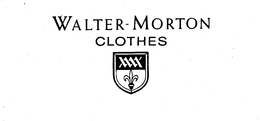 WALTER - MORTON CLOTHES WM trademark