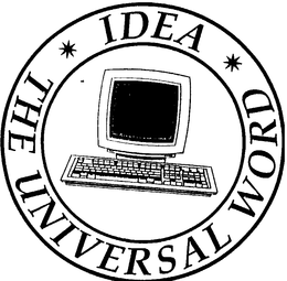 IDEA THE UNIVERSAL WORD trademark