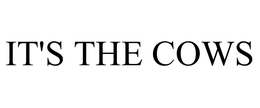 IT'S THE COWS trademark