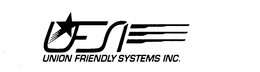 UFSI UNION FRIENDLY SYSTEMS INC. trademark
