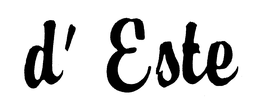 D' ESTE trademark