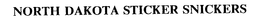 NORTH DAKOTA STICKER SNICKERS trademark