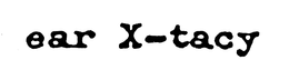EAR X-TACY trademark
