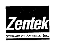 ZENTEK STORAGE OF AMERICA, INC. trademark