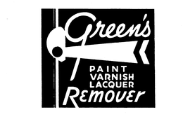 GREEN'S PAINT VARNISH LACQUER REMOVER trademark