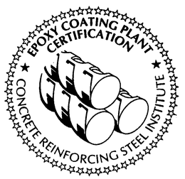 EPOXY COATING PLANT CERTIFICATION CONCRETE REINFORCING STEEL INSTITUTE trademark