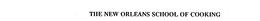 THE NEW ORLEANS SCHOOL OF COOKING trademark
