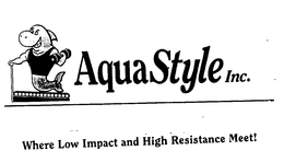AQUASTYLE INC. WHERE LOW IMPACT AND HIGH RESISTANCE MEET! trademark