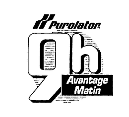 PUROLATOR 9H AVANTAGE MATIN trademark