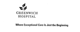 GREENWICH HOSPITAL WHERE EXCEPTIONAL CARE IS JUST THE BEGINNING trademark