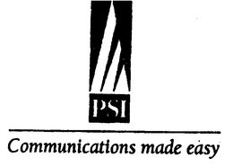 PSI COMMUNICATIONS MADE EASY trademark