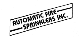 AUTOMATIC FIRE SPRINKLERS INC. trademark