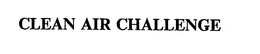CLEAN AIR CHALLENGE trademark