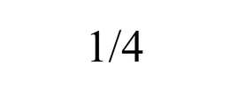 1/4 trademark