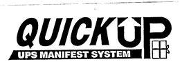 QUICKUP UPS MANIFEST SYSTEM trademark