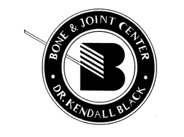 B BONE & JOINT CENTER DR. KENDALL BLACK trademark