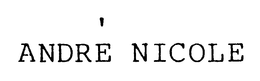 ANDRE NICOLE trademark