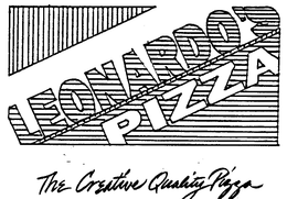 LEONARDO'S PIZZA, THE CREATIVE QUALITY PIZZA trademark