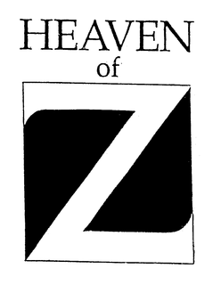 HEAVEN OF Z trademark