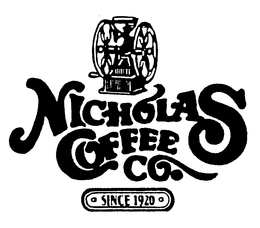 NICHOLAS COFFEE CO. SINCE 1920 trademark