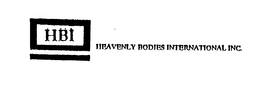 HBI HEAVENLY BODIES INTERNATIONAL INC. trademark