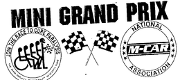 MINI GRAND PRIX JOIN THE RACE TO CURE PARALYSIS THE MIAMI PROJECT DARRELL GWYNN RESEARCH FUND NATIONAL M-CARE ASSOCIATION trademark
