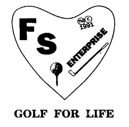 FS ENTERPRISE GOLF FOR LIFE trademark