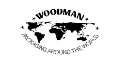 WOODMAN PACKAGING AROUND THE WORLD trademark