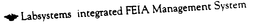 LABSYSTEMS INTEGRATED FEIA MANAGEMENT SYSTEM trademark