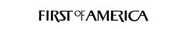 FIRST OF AMERICA trademark