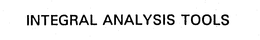 INTEGRAL ANALYSIS TOOLS trademark