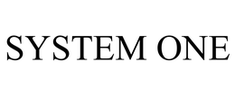 SYSTEM ONE trademark