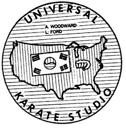 UNIVERSAL KARATE STUDIO A. WOODWARD L- FORD trademark