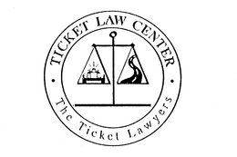 TICKET LAW CENTER THE TICKET LAWYERS trademark
