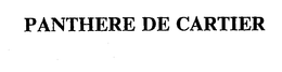 PANTHERE DE CARTIER trademark