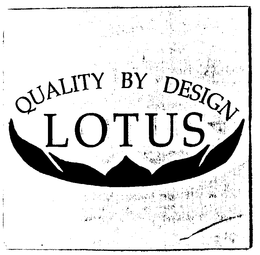 QUALITY BY DESIGN LOTUS trademark