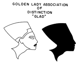 GOLDEN LADY ASSOCIATION OF DISTINCTION "GLAD" trademark