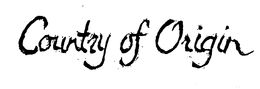 COUNTRY OF ORIGIN trademark