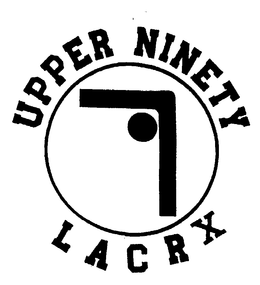 UPPER NINETY LACRX trademark