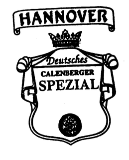 HANNOVER DEUTSCHES CALENBERGER SPEZIAL trademark