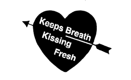 KEEPS BREATH KISSING FRESH trademark