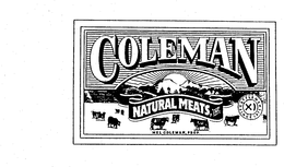 COLEMAN NATURAL MEATS, INC. MEL COLEMAN, PROP. CATTLEMEN SINCE 1875 trademark