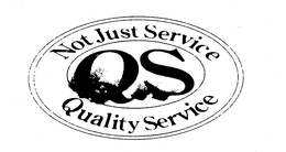 NOT JUST SERVICE QS QUALITY SERVICE trademark