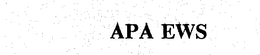 APA EWS trademark