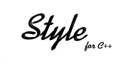 STYLE FOR C++ trademark